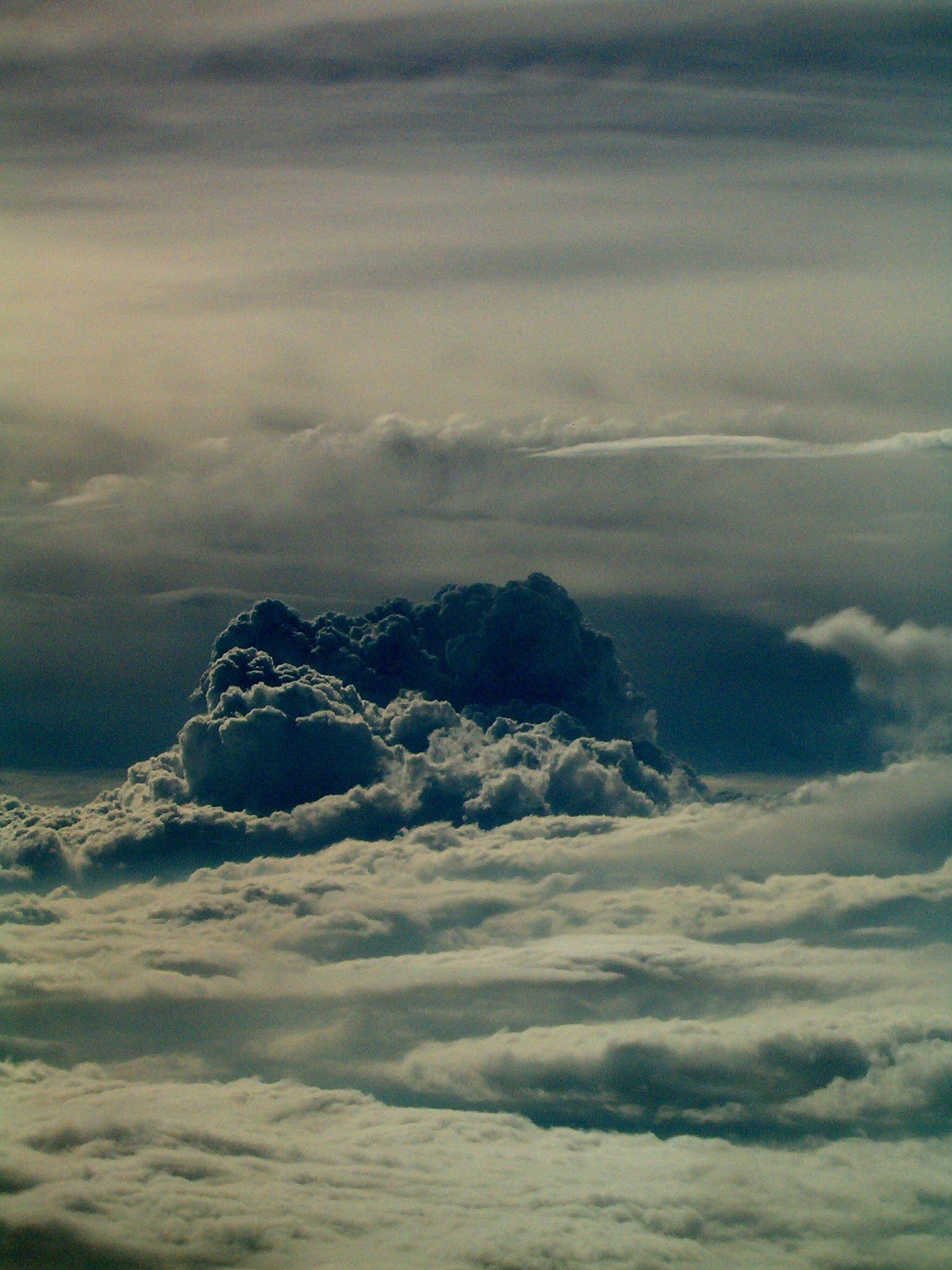 Storm clouds across the sky